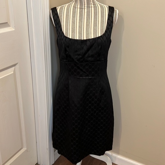 Connected Apparel Black Patterned Cocktail Party Dress Size 12 - Picture 1 of 7